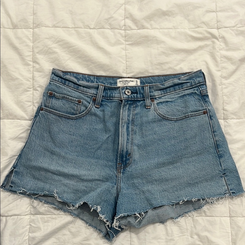 Abercrombie & Fitch Light Blue Denim Jean Shorts